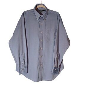 Lauren Ralph‎ Lauren Classic Fit Non Iron Blue Button-up Shirt Size 17 34/15